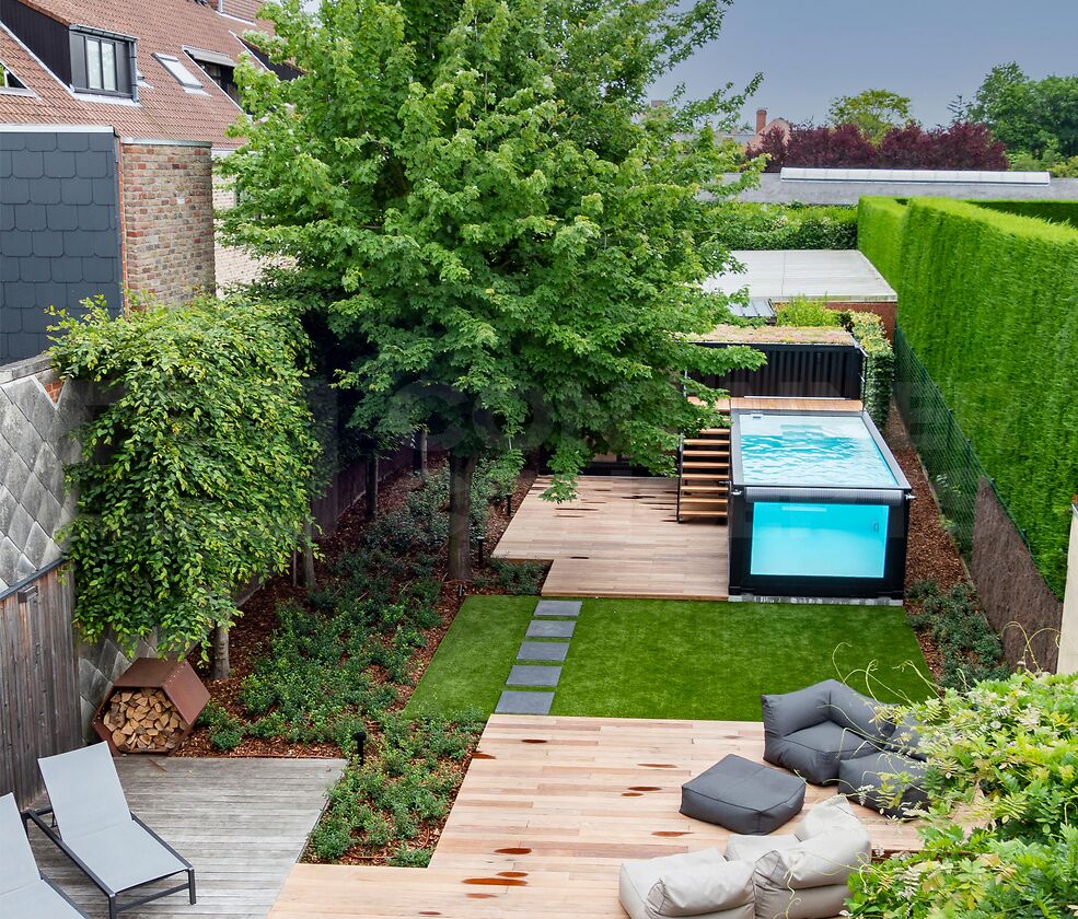 Zwembad en poolhouse Waregem 10